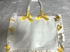 ザッカマート A3フリルデザイン痛バッグ用トートバッグ イエロー