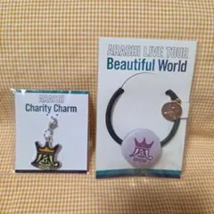 ARASHI Beautiful World アクセサリー・チャーム２点セット