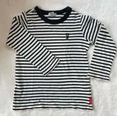 ミキハウス DOUBLE.Bストライプ長袖Tシャツ 100 ダブルB ダブルビー