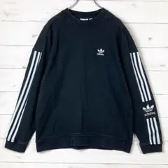アディダス adidas スウェット トレーナー トレフォイル ロゴ刺繡 M