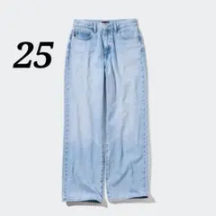 UNIQLO ワイドストレートジーンズ(464744)　62BLUE 25