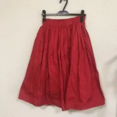 美品　一回着用のみ　ROSE BUD ロングスカート　赤　フリーサイズ