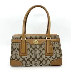 COACH コーチ ハンドバッグ シグネチャー ターンロック 11062