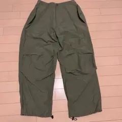 [最終値下げ中！]who's whoオリーブワークパンツ ドローコード付き