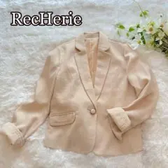 RecHerie セレモニーテーラードジャケット（9AR）ラメ ペプラム 入学式