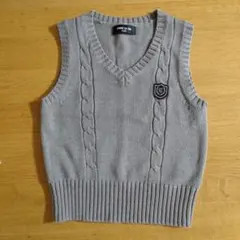 COMME CA ISM グレー Vネック ベスト