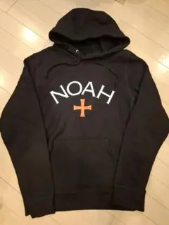 NOAH Core Logo Cross Hoodie Black