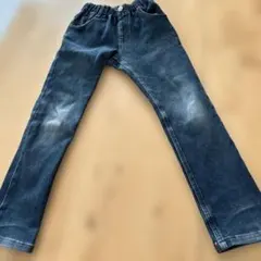 デニム　長ズボン ウエストゴム