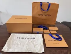 LOUIS VUITTON 箱・布バッグ・ショッパー・カード・リボン　各２