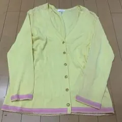 X1352 イエロー サイズ36 ESCADA カーディガン　レディースのサムネイル