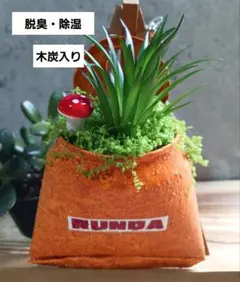 リメイク缶　フェイクグリーン　多肉植物　インテリア雑貨　ガーデニング　炭　消臭