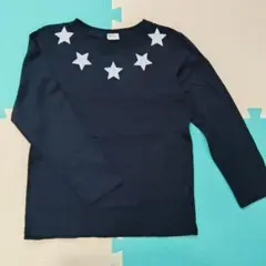 《超美品》Bee des Bee 長袖カットソー 星柄 ブラック 130cm