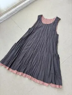 （L07009）ホコモモラ ノースリーブ　リーバーシブル　ワンピース　チュニックのサムネイル