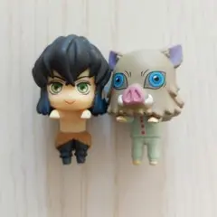 鬼滅の刃 ひっかけフィギュアぷち ミニフィギュア 伊之助 セット