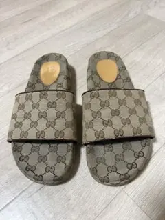 GUCCI GGパターン ベージュ スライドサンダルmb様専用 - メルカリ