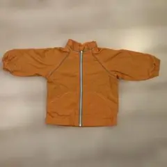 オレンジ ジッパー付きジャケット