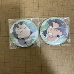 忍たま　百面相　缶バッジセット　潮江文次郎　立花仙蔵