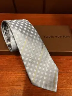 Louis Vuitton ブルーチェック ネクタイ