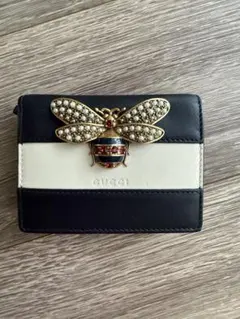 GUCCI グッチ★クイーンマーガレットBeeビー★二つ折り財布のサムネイル