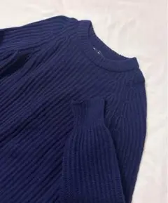 80s Peter Storm 英国 ウールニットセーター 短丈 vintage