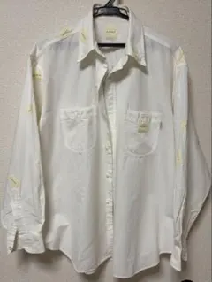 90s Karl Helmut 刺繍入りホワイトシャツ