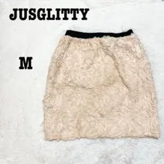 JUSGLITTY ジャスグリッティ 花柄 立体 タイトスカート 華やか 上品のサムネイル