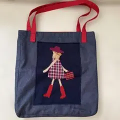 デニムバック トートバッグ