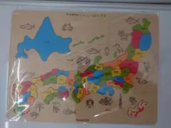 日本地図パズル 木製