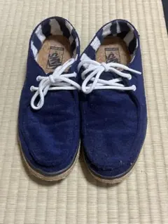 VANS ネイビー スエード カジュアルシューズ