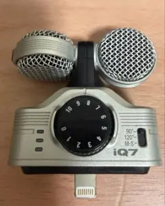 昴【2回使用のみ美品】Zoom iQ7 ステレオマイクロフォン iQ7 Mid-Side Stereo Microphone for iOS | ZOOM