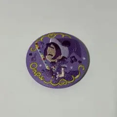 おジャ魔女どれみ 刺繍缶バッジ 瀬川おんぷ おんぷ