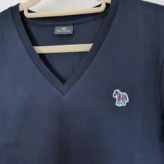 Paul Smith　ゼブラTシャツ　半袖Vネック M ネイビーのサムネイル