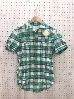 00’sY2K 平成 DIESEL 古着 ワッペン 刺繍 チェック柄 シャツのサムネイル