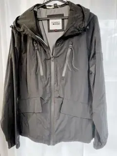 【美品】TOMMY JEANS ブラックナイロンジャケット　フリースインナー付