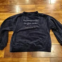 ネイビー 長袖トレーナー　130