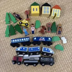 木製列車、情景セット