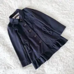 《パーティオンザプラネット》 (M) フリルステンカラーコート リボン 秋冬