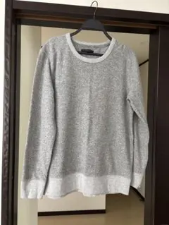 BANANA REPUBLIC グレー クルーネックセーター Lのサムネイル
