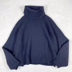 【定価約4.2万✨】Deuxieme Classe カシミヤ混　畦ロングタートル カシミヤ混ウールリバー・2WAYミドルコート/40代50代からの