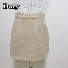 ●Dazy ハイウエストミニスカート（M）秋冬　起毛素材　美シルエット