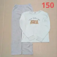 丸高衣料　Jolly Jury　長袖　パジャマ　エメラルドグリーン　ベア　150
