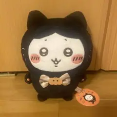 ちいかわ ハチワレ　猫耳ぬいぐるみ 黒　ハロウィン