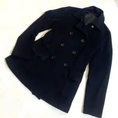 K.T KIYOKO TAKASE ダブルブレスト ピーコート アンゴラ混合