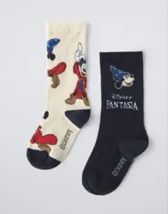 zara ミッキー　ファンタジア　靴下　ソックス 4-6years
