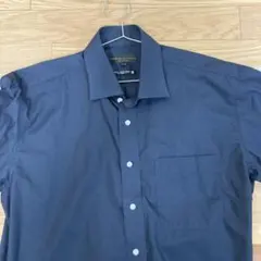 ワイシャツ(長袖、紺色)
