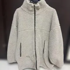 フリースジャケット　ベージュ　M