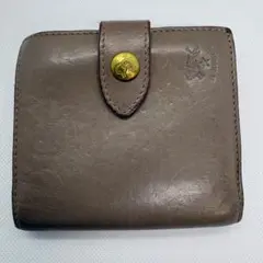 IL BISONTE イルビゾンテ 二つ折り財布 がま口 本革 レザー【240】