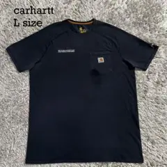 Carhartt FORCE 企業ロゴ Tシャツ L TALL ネイビーのサムネイル