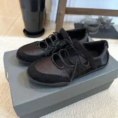 GU ブラック スエード スニーカーパンプス