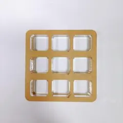 メカニカルキースイッチテスター用アクリルベース（9穴）